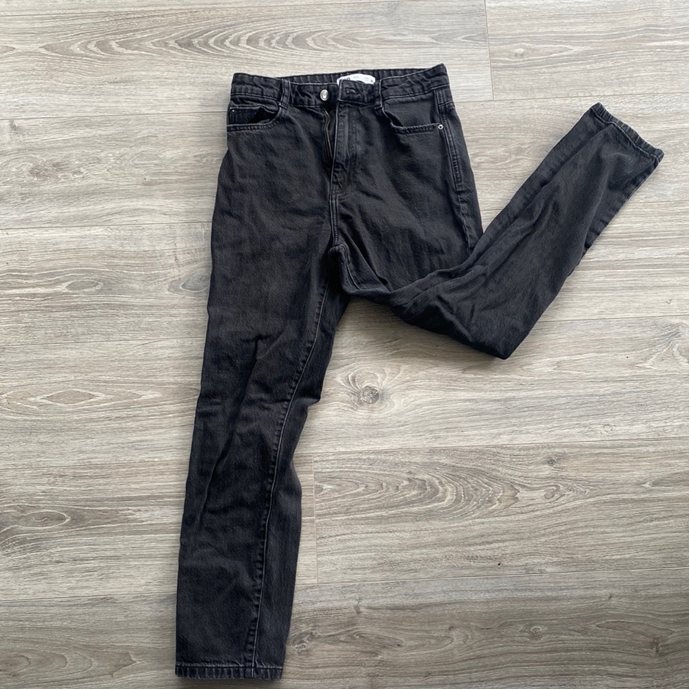 Zara mom black jeans